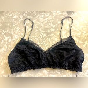 Free People Black Lace Bralette